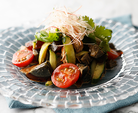 ピータンと香味野菜の中華あえ