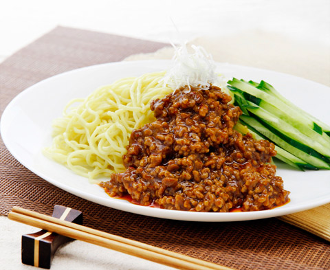 肉みそ和え麺